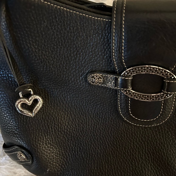 COPY - Brighton Vintage black leather shoulder bag - Picture 3 of 10